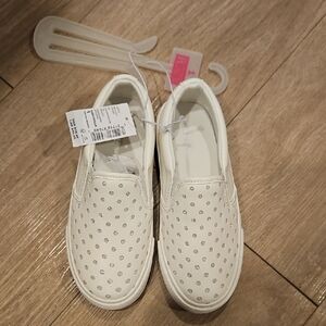 The Childrens Place Girls Slip On Glitter Sneaker